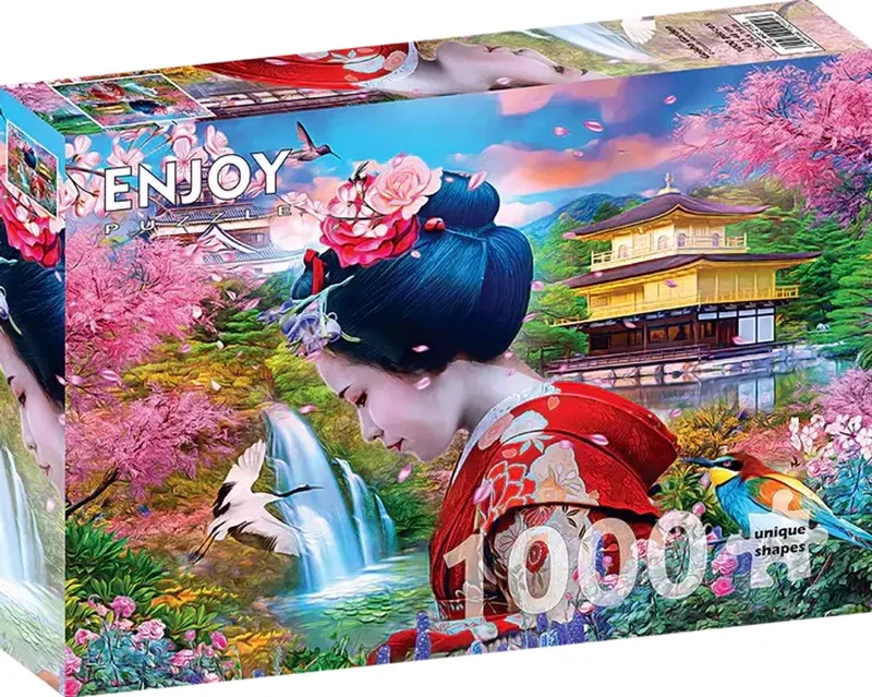 legpuzzel Geisha-Garten - 1000 stukjes puzzelplezier. van Enjoy Puzzle, editie Meerkleurig – doos