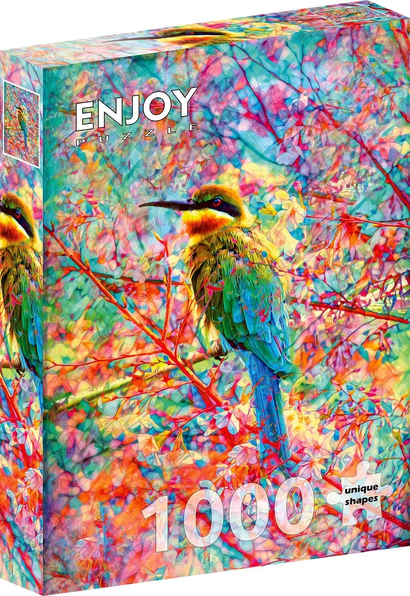 legpuzzel Happy Bird - 1000 stukjes kleurrijk speelgoed. van Enjoy Puzzle, editie Meerkleurig – doos