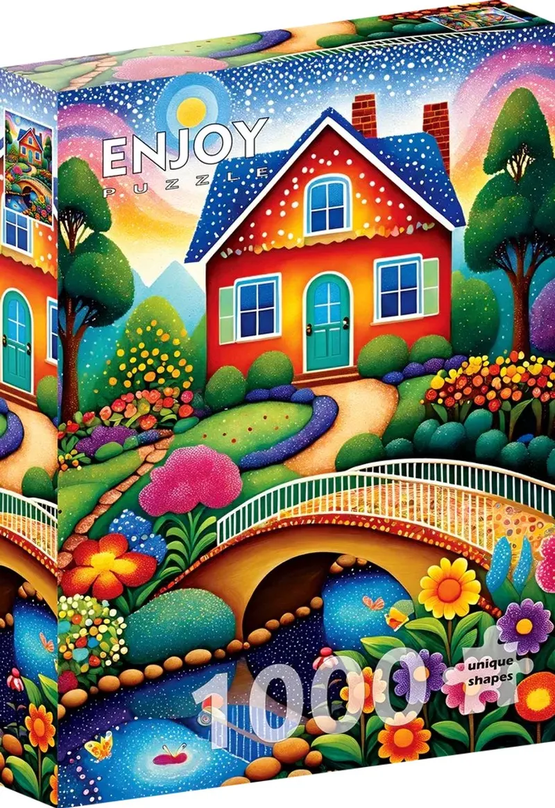 legpuzzel House of Colors - 1000 stukjes kleurrijk puzzelplezier. de Enjoy Puzzle, édition Multicolore – boîte