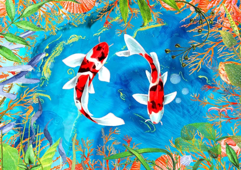 legpuzzel Just Keep Swimming - 1000 stukjes kleurrijk. van Enjoy Puzzle, editie Meerkleurig – doos