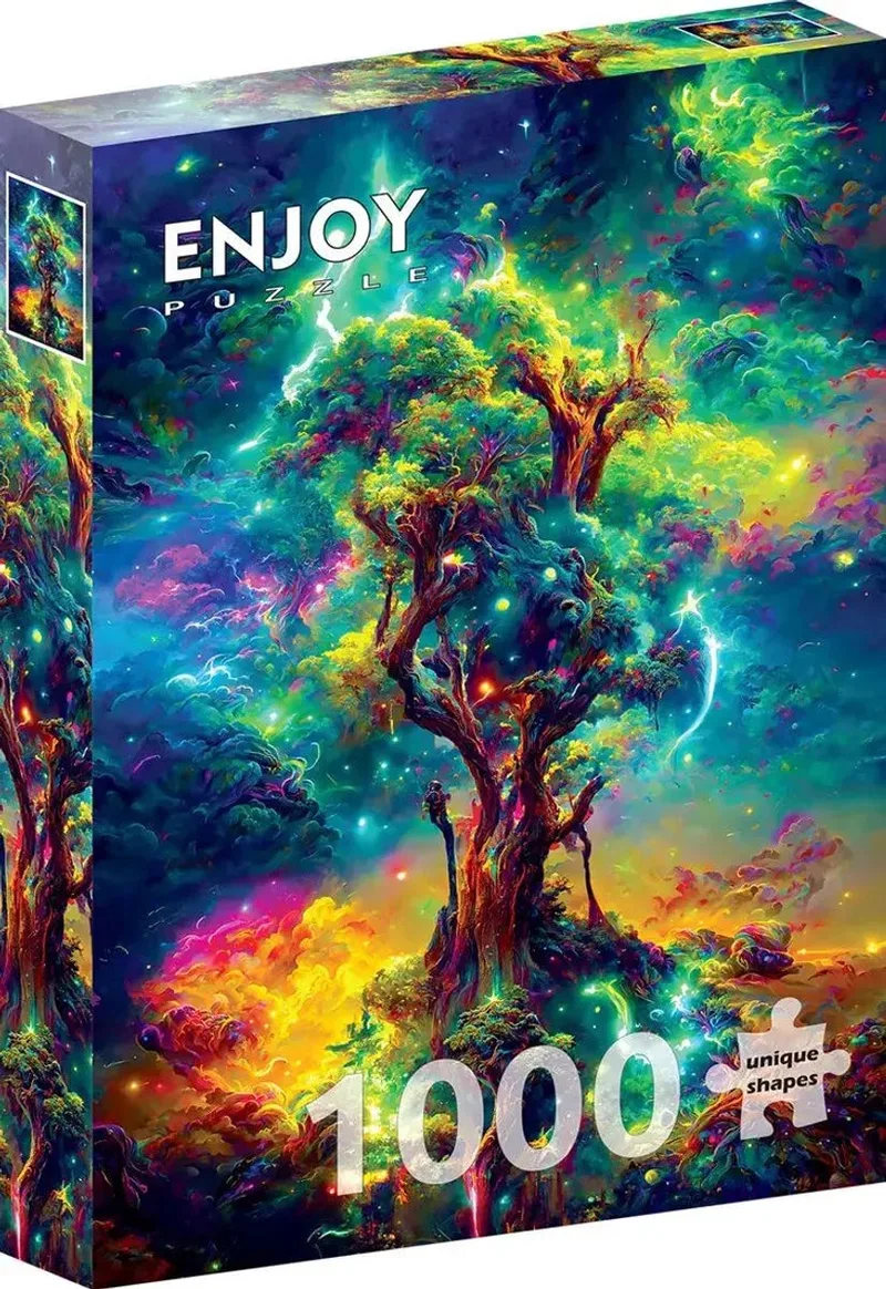 legpuzzel Kosmischer Lebensbaum 1000 stukjes kleurrijk. de Enjoy Puzzle, édition Multicolore – boîte