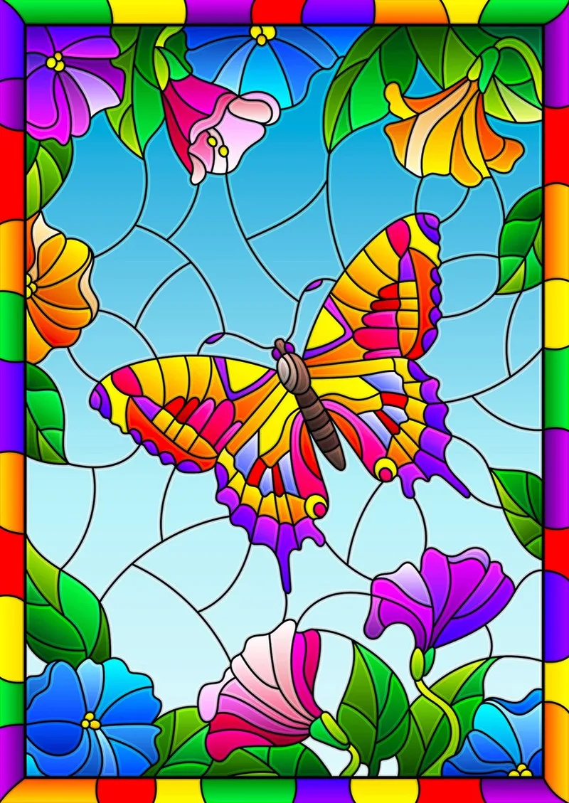 legpuzzel Kristallschmetterling - 1000 stukjes kleurrijk. from Enjoy Puzzle, Multicolour edition – box