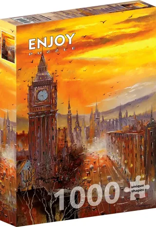 legpuzzel London Evening 1000 stukjes puzzelplezier. von Enjoy Puzzle, Ausgabe Mehrfarbig – Schachtel 2 von 2