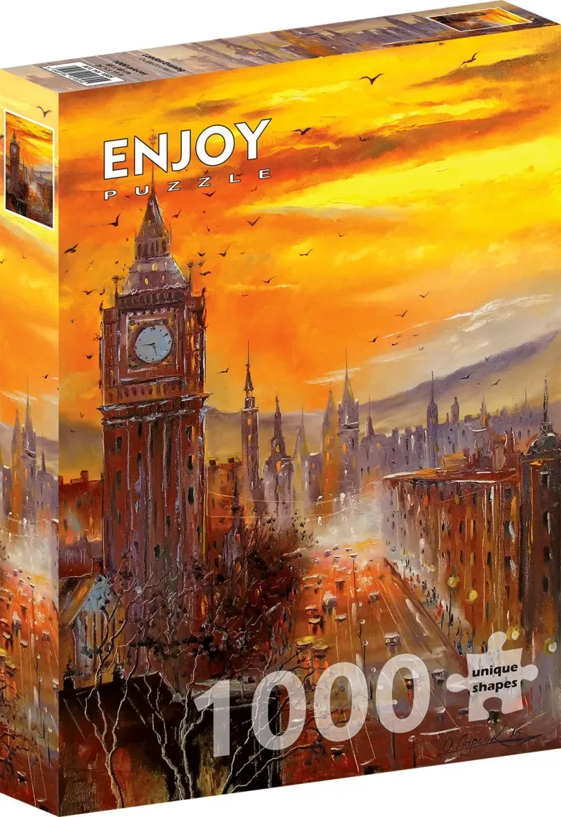 legpuzzel London Evening 1000 stukjes puzzelplezier. von Enjoy Puzzle, Ausgabe Mehrfarbig – Schachtel 2 von 2