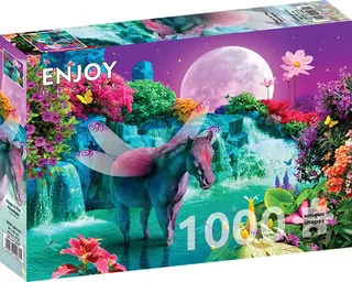 legpuzzel Magic In The Moonlight - 1000 stukjes volwassenen. von Enjoy Puzzle, Ausgabe Mehrfarbig – Schachtel 2 von 2