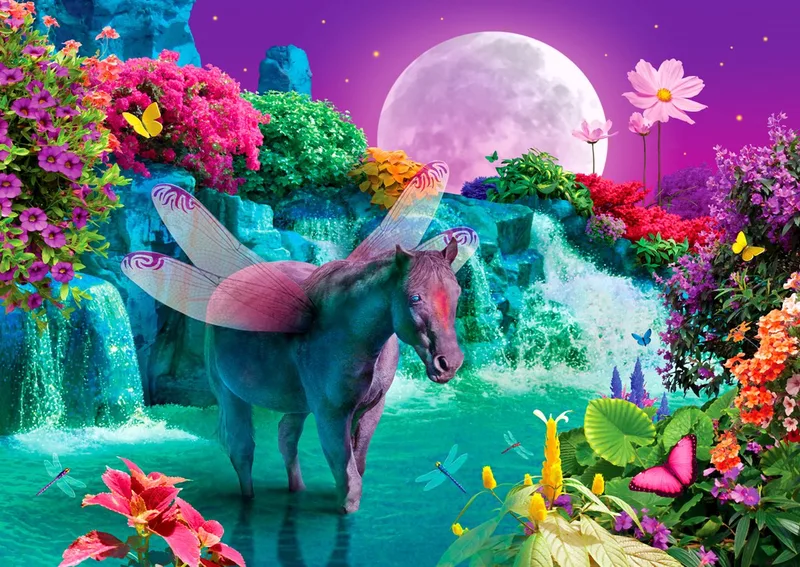 legpuzzel Magic In The Moonlight - 1000 stukjes volwassenen. fra Enjoy Puzzle, Flerfarvet-udgave – æske