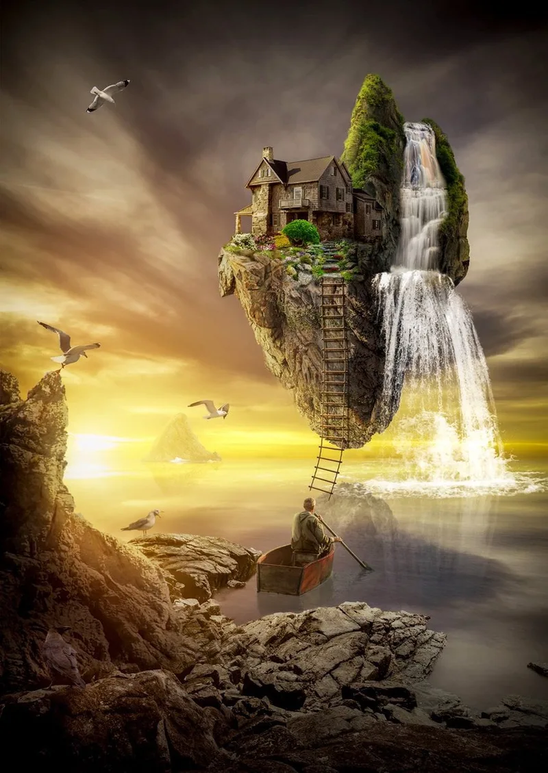 legpuzzel Magical Island - 1000 stukjes kleurrijk. from Enjoy Puzzle, Multicolour edition – box