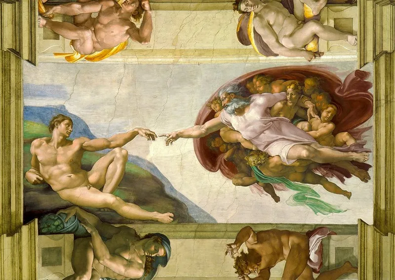 legpuzzel Michelangelo Buonarroti De Schepping van Adam 1000 stukjes. van Enjoy Puzzle, editie Meerkleurig – doos