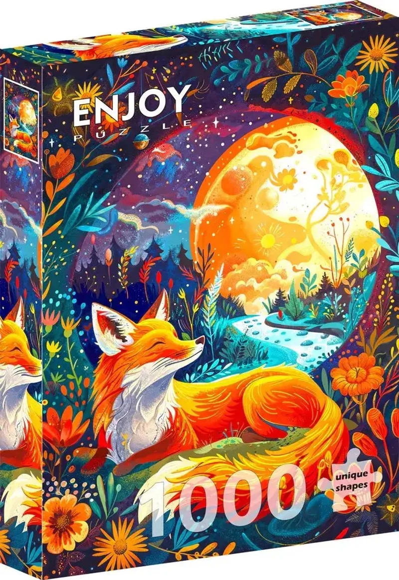 legpuzzel Moon Fox 1000 stukjes puzzelspel. from Enjoy Puzzle, Multicolour edition – box