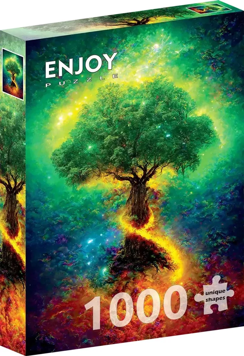 legpuzzel Nordischer Lebensbaum 1000 stukjes kleurrijk. van Enjoy Puzzle, editie Meerkleurig – doos