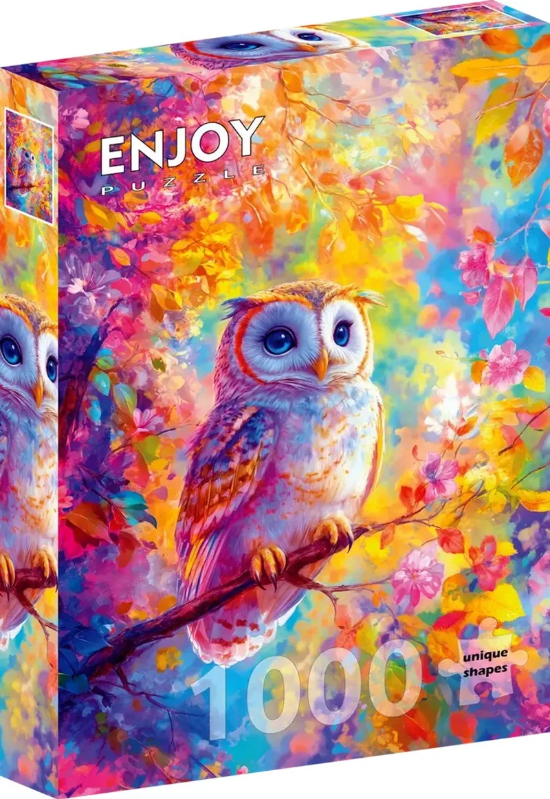 legpuzzel pastel uil 1000 stukjes - dieren puzzel volwassenen. from Enjoy Puzzle, Multicolour edition – box