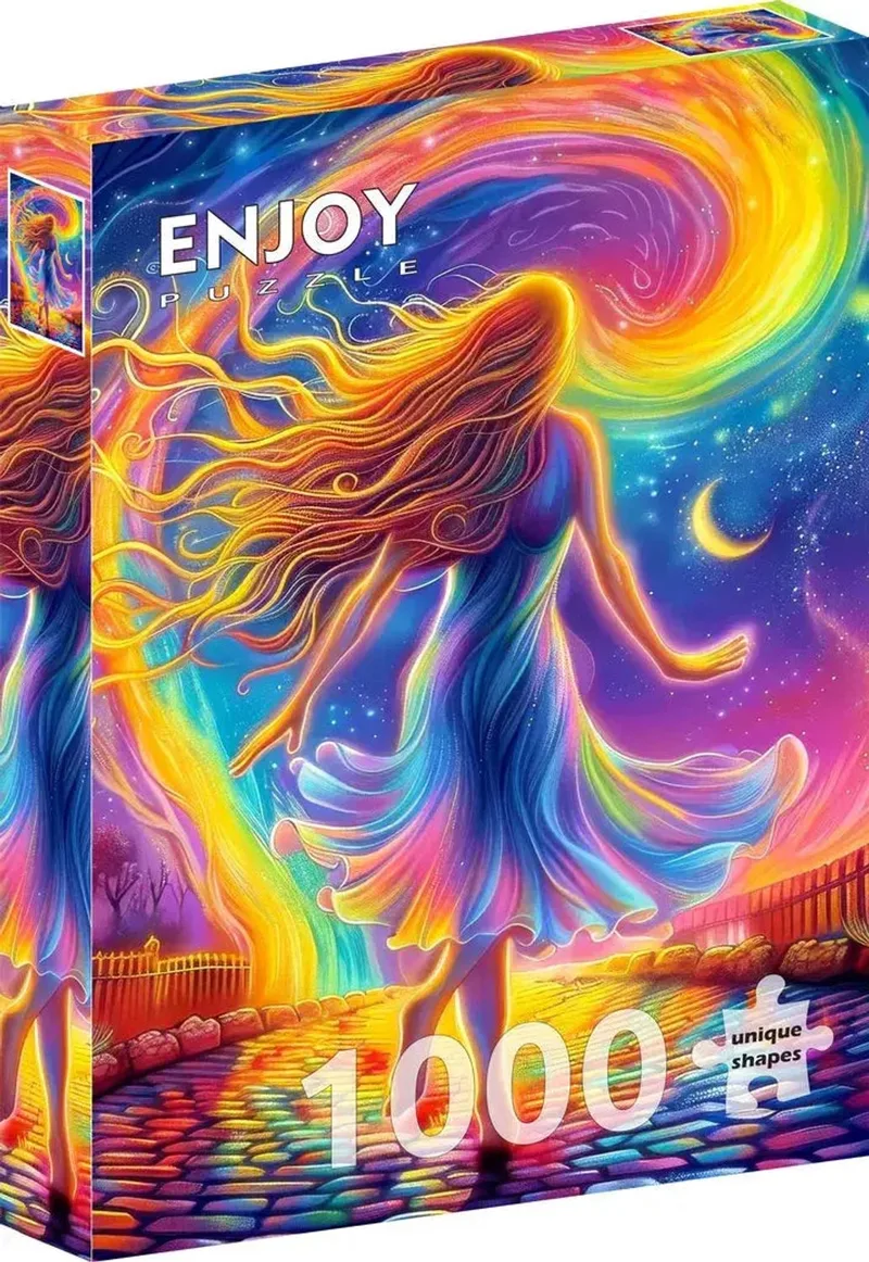 legpuzzel Path to my Colors 1000 stukjes karton. from Enjoy Puzzle, Multicolour edition – box