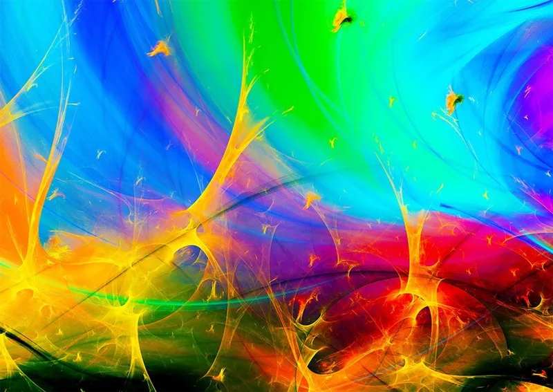 legpuzzel Rainbow Fractals - 1000 stukjes kleurrijk. van Enjoy Puzzle, editie Meerkleurig – doos