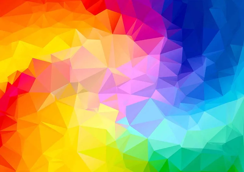 legpuzzel Rainbow Gradient Poligonal Swirl - 1000 stukjes. van Enjoy Puzzle, editie Meerkleurig – doos