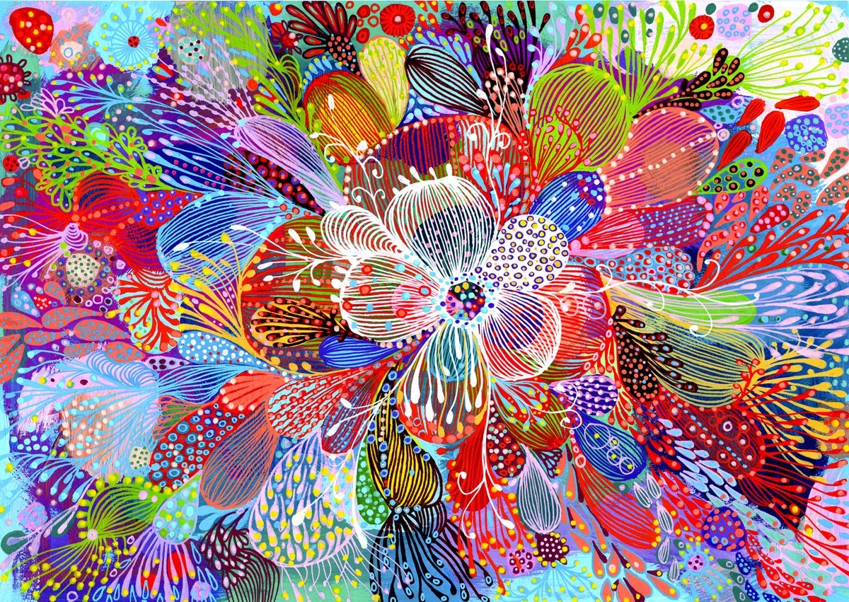 legpuzzel Revolutionary Blossom - 1000 stukjes bloemen. von Enjoy Puzzle, Ausgabe Mehrfarbig – Schachtel