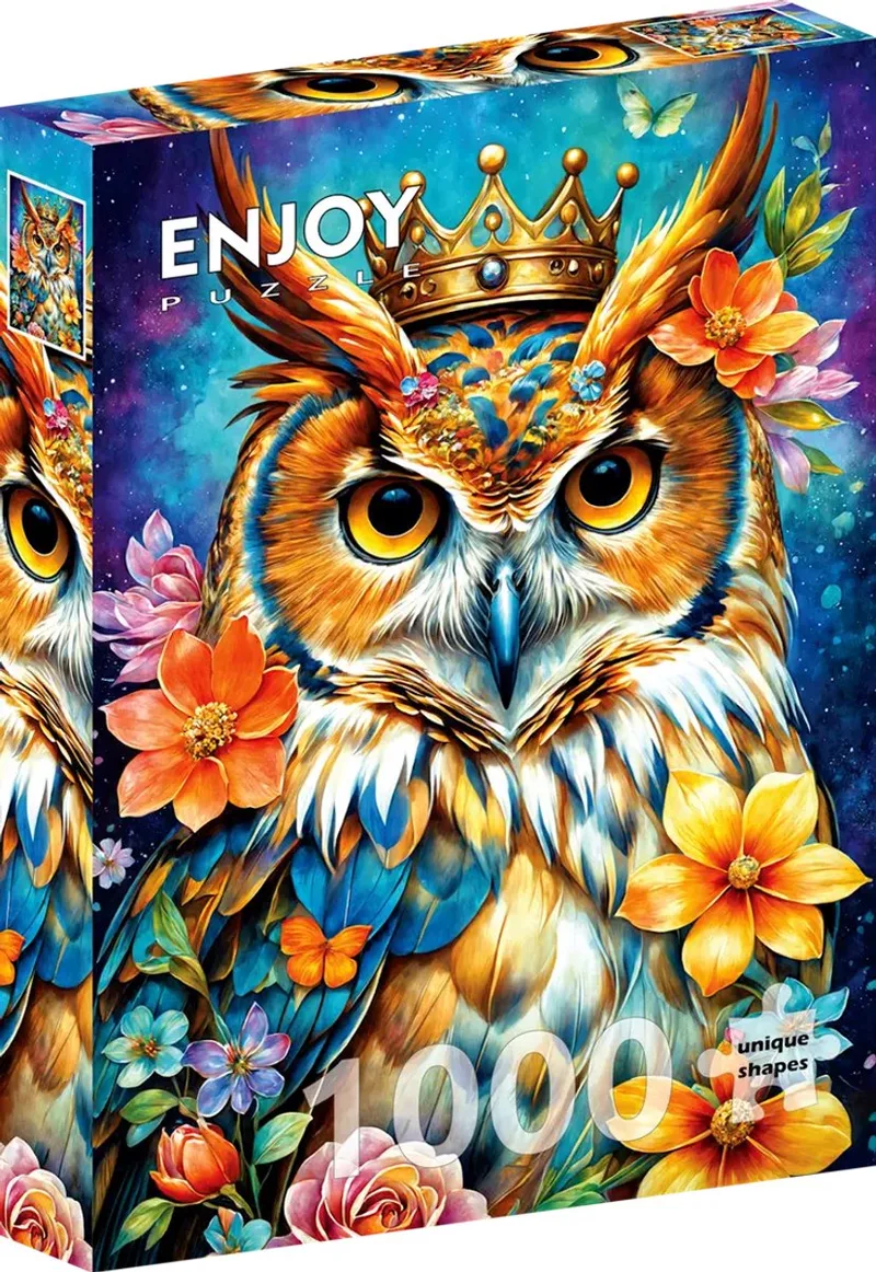 legpuzzel Royal Owl 1000 stukjes dieren volwassenen. van Enjoy Puzzle, editie Meerkleurig – doos