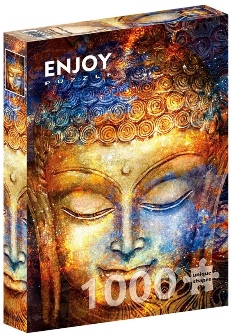 legpuzzel Smiling Buddha - 1000 stukjes meditatie. van Enjoy Puzzle, editie Meerkleurig – doos