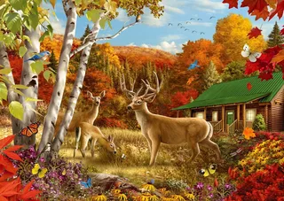 legpuzzel Somewhere in a Field - 1000 stukjes puzzelplezier. von Enjoy Puzzle, Ausgabe Mehrfarbig – Schachtel 1 von 2