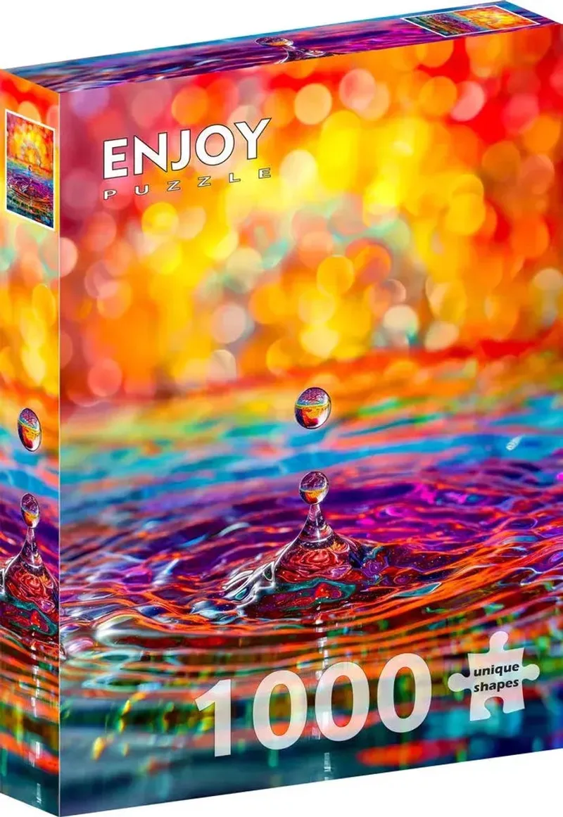 legpuzzel Splash of Life 1000 stukjes kleurrijk karton. from Enjoy Puzzle, Multicolour edition – box