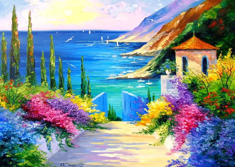 legpuzzel Sunny Morning - 1000 stukjes landschap. de Enjoy Puzzle, édition Multicolore – boîte