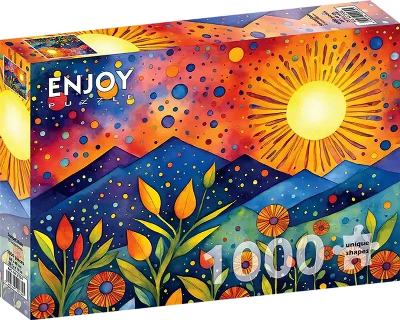 legpuzzel Sunset Rain 1000 stukjes multicolor. van Enjoy Puzzle, editie Meerkleurig – doos