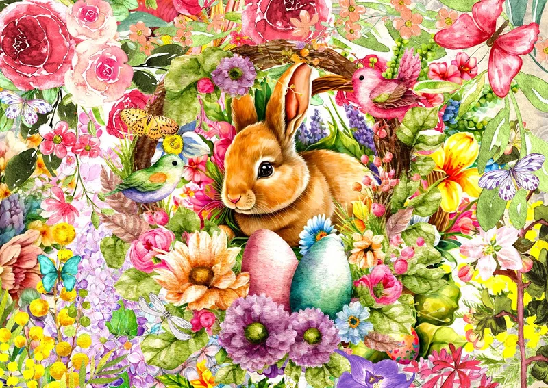 legpuzzel Sweet Spring - 1000 stukjes kleurrijk voorjaar. de Enjoy Puzzle, édition Multicolore – boîte