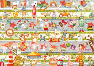 legpuzzel Toyland - 1000 stukjes kleurrijk speelgoed. van Enjoy Puzzle, editie Meerkleurig – doos 1 van 2