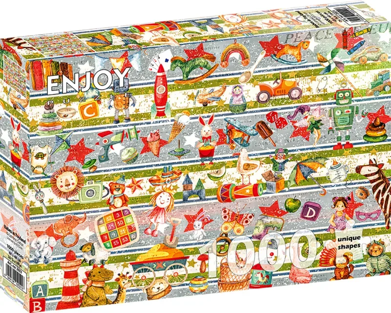 legpuzzel Toyland - 1000 stukjes kleurrijk speelgoed. van Enjoy Puzzle, editie Meerkleurig – doos 2 van 2