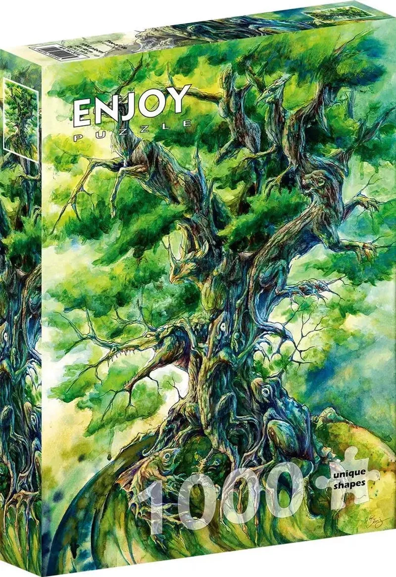 legpuzzel Tree of Life - 1000 stukjes kleurrijk. de Enjoy Puzzle, édition Multicolore – boîte