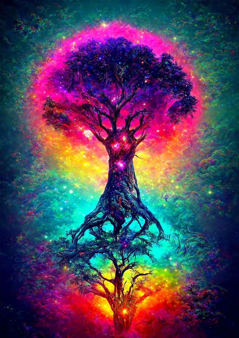 legpuzzel Tree of the Universe - 1000 stukjes puzzel. de Enjoy Puzzle, édition Multicolore – boîte