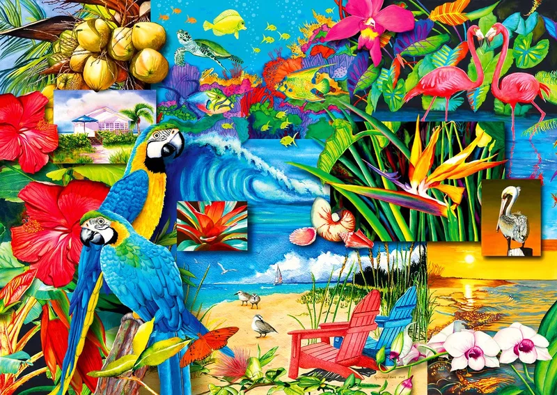 legpuzzel Tropische Schätze 1000 stukjes volwassenen. from Enjoy Puzzle, Multicolour edition – box