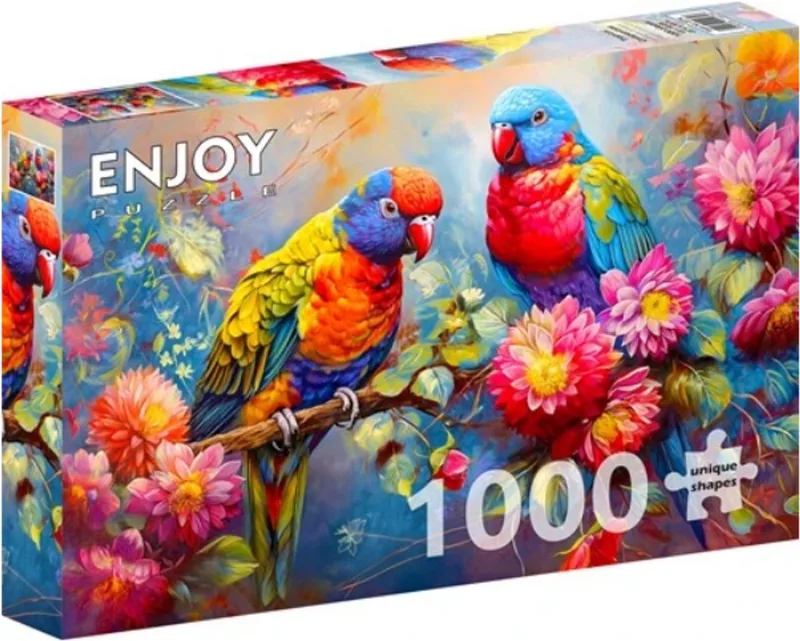 legpuzzel tropische vogels 1000 stukjes kleurrijk. from Enjoy Puzzle, Multicolour edition – box
