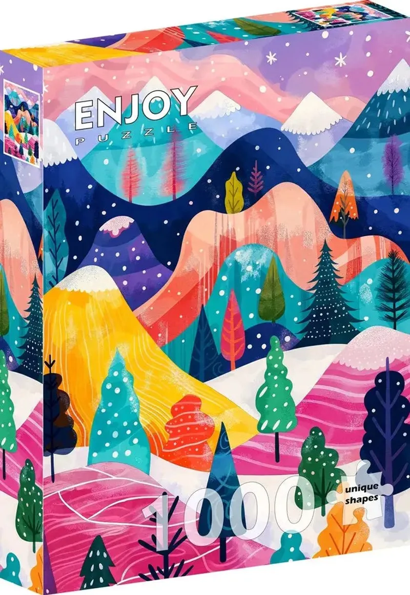 legpuzzel Winter’s Palette 1000 stukjes natuur. van Enjoy Puzzle, editie Meerkleurig – doos