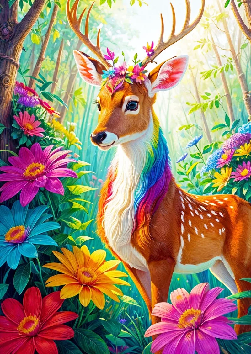 Magical Deer Puzzel 1000 Stukjes from Enjoy Puzzle, Multicolour edition – box