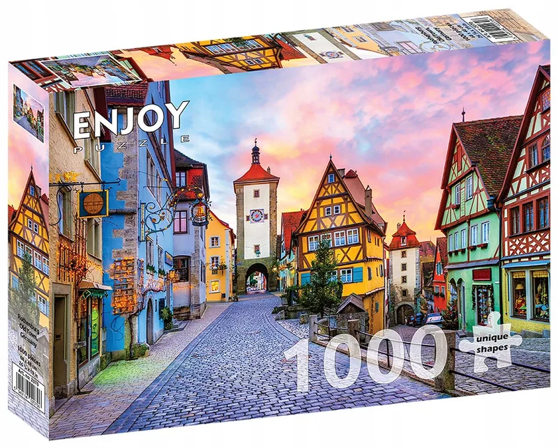Puzzel 1000 stukjes: Rothenburg ob der Tauber, Beieren from Enjoy Puzzle, Multicolour edition – box