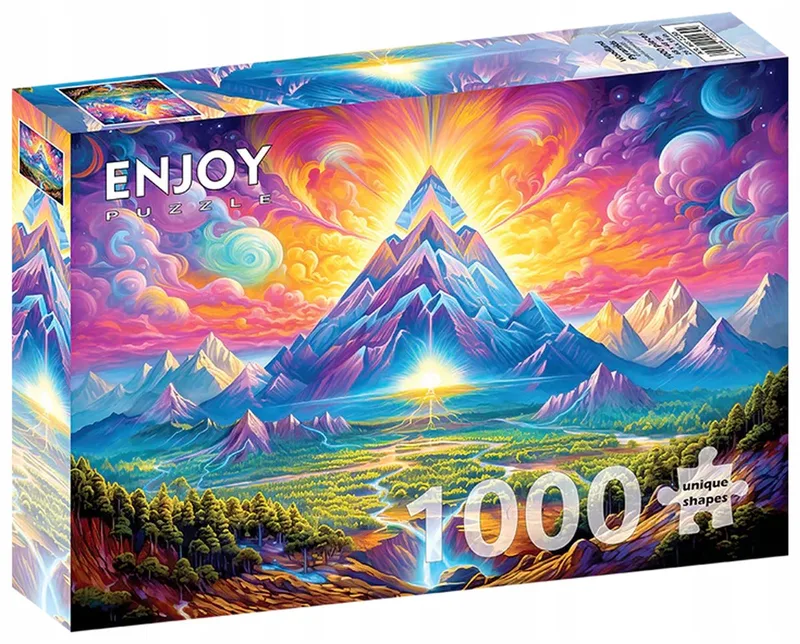 Puzzel 1000 Stukken - Natuurlijke Piramides van Enjoy Puzzle, editie Meerkleurig – doos