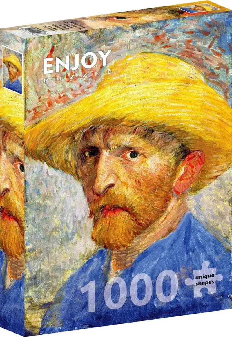puzzel Vincent Van Gogh zelfportret met strohoed - 1000 stukjes. from Enjoy Puzzle, Multicolour edition – box
