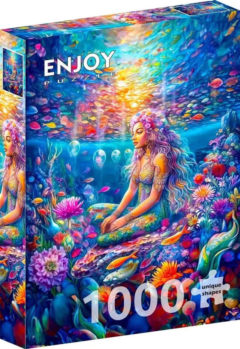 puzzel Zeemeermin diepten 1000 stukjes karton. de Enjoy Puzzle, édition Multicolore – boîte