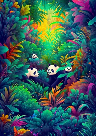 Puzzle Paradis des pandas - 1000 pièces from Enjoy Puzzle – box 1 of 2