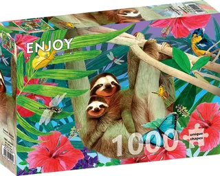 Puzzle Sweet Sloths - 1000 pièces von Enjoy Puzzle – Schachtel 2 von 2