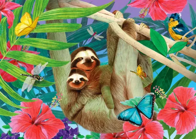 Puzzle Sweet Sloths - 1000 pièces