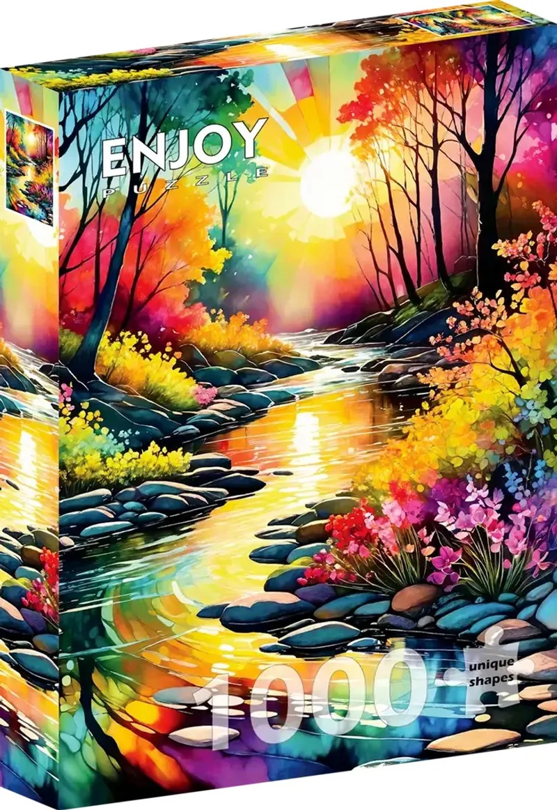 Spring Stream (1000). de Enjoy Puzzle, édition Multicolore – boîte