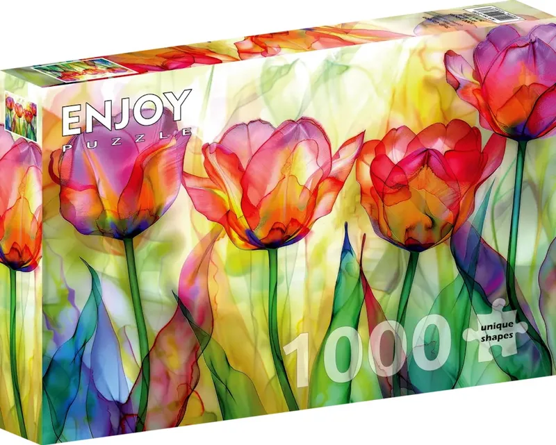 Tulip Garden (1000). van Enjoy Puzzle, editie Meerkleurig – doos