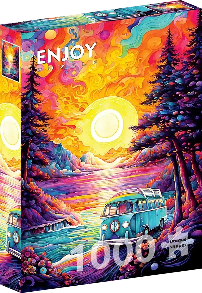 Van Life at the Beach (1000). van Enjoy Puzzle, editie Meerkleurig – doos