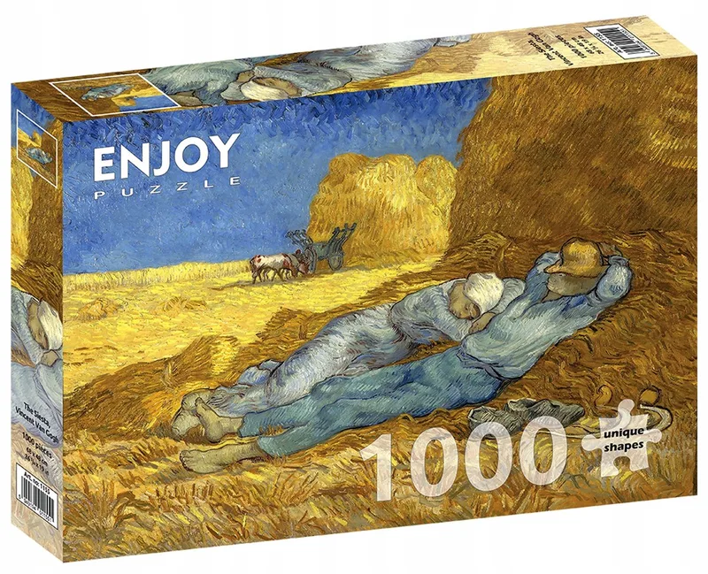 Vincent van Gogh 'Middag' puzzel 1000 stukjes - Ontspanning van werk van Enjoy Puzzle, editie Meerkleurig – doos