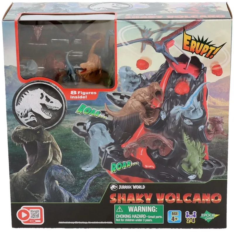 EPOCH Jurassic World Shaky Volcano - Kinderspel met dinosaurussen de EPOCH Games – boîte