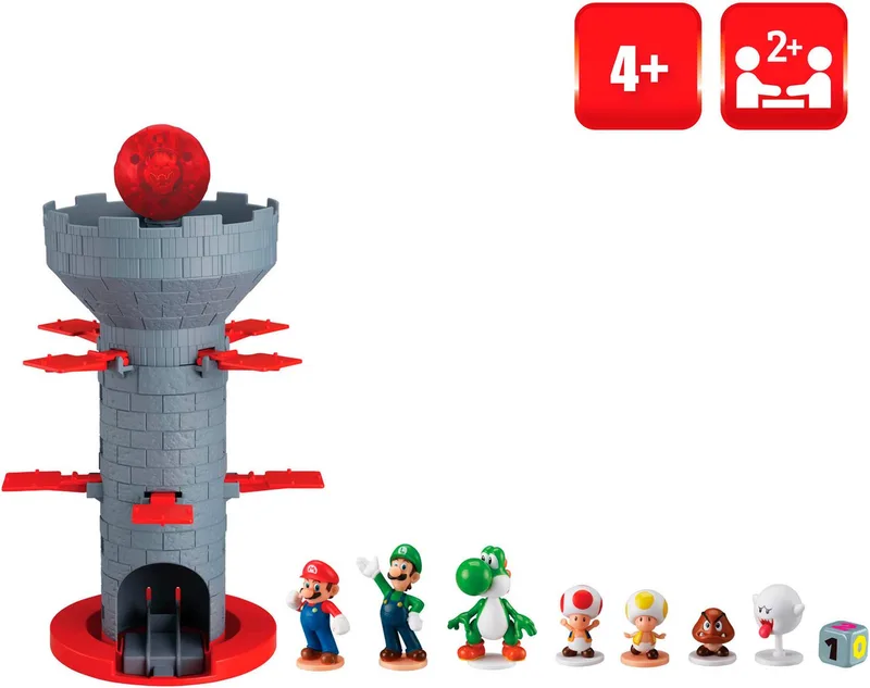 Spiel Super Mario™ Blow Up! Shaky Tower, Familienspiel from EPOCH Games, Multicolour edition – box 4 of 5