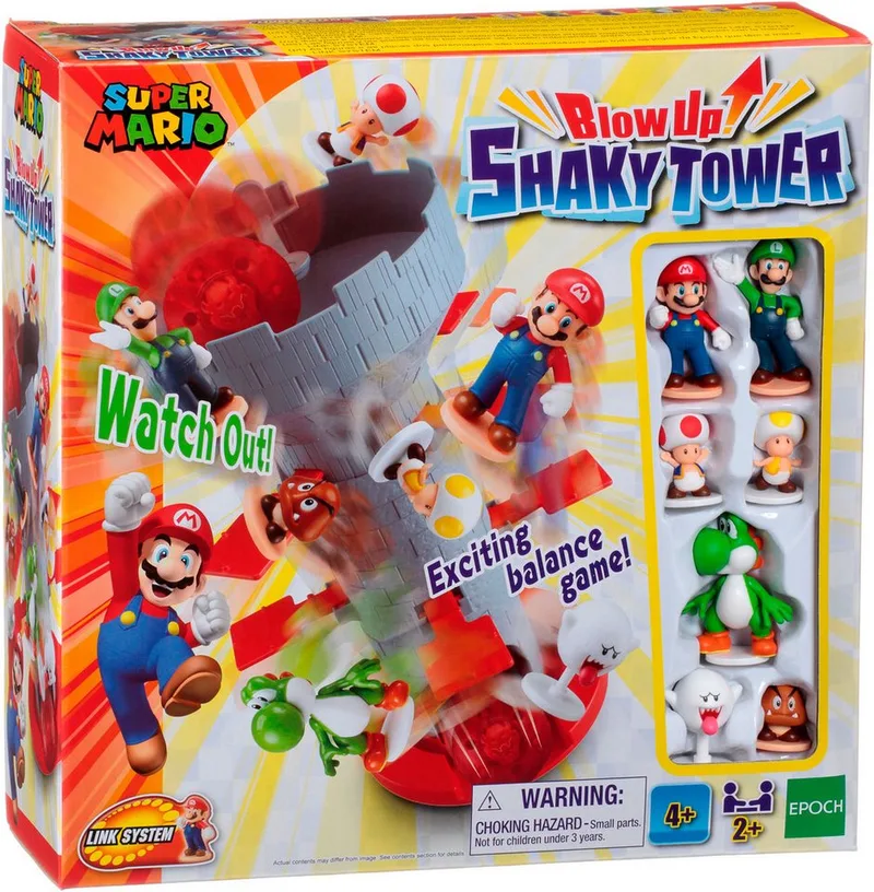 Spiel Super Mario™ Blow Up! Shaky Tower, Familienspiel from EPOCH Games, Multicolour edition – box 1 of 5
