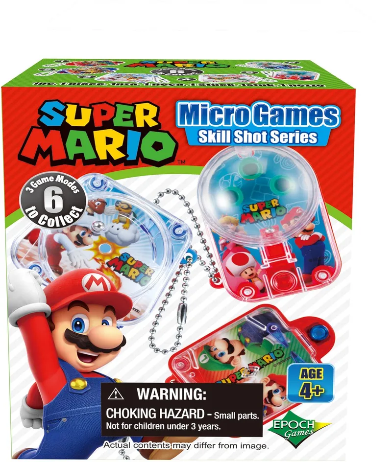 Super Mario Blind Box Key Chain Game Series- minispelletje- sleutelhanger- spaar ze alle 6 de EPOCH Games – boîte