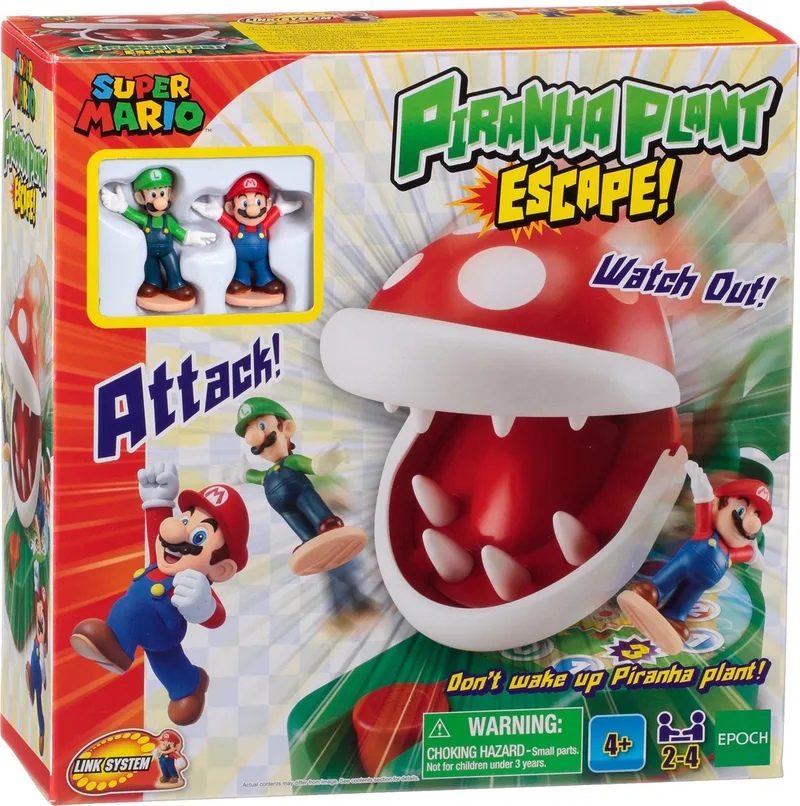 Super Mario Piranha Plant Escape - Spannend bordspel met 2 figuren de EPOCH Games – boîte